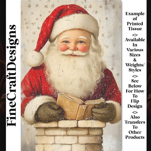 Chimney AZ5のヴィンテージ父クリスマス 薄葉紙