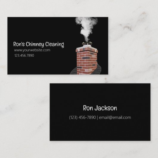 Chimney Cleaning 名刺 (正面/裏面)