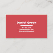 Chimney & Fireplaceサービス 名刺 (裏面)