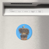 Chimney.JPG上の巣の中に大人のコウノトリ マグネット (インサイチュ (食洗機))