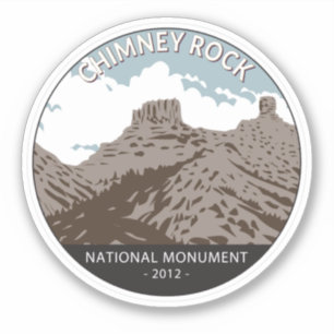 Chimney Rock National Monument Coloradoヴィンテージ シール