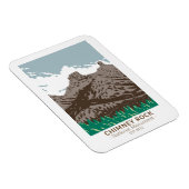 Chimney Rock National Monument Coloradoヴィンテージ マグネット (右側)
