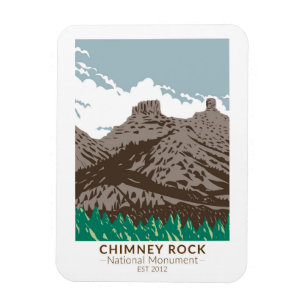 Chimney Rock National Monument Coloradoヴィンテージ マグネット