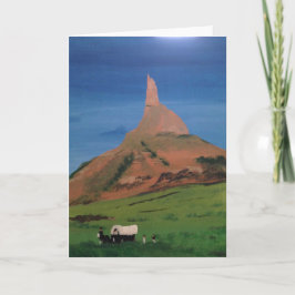 Chimney Rock Nebraskaグリーティ空白のングカード カード