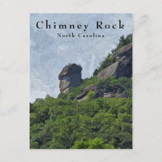Chimney Rock North Carolinaマウンテンポストカード ポストカード