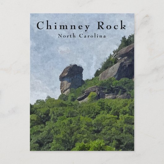 Chimney Rock North Carolinaマウンテンポストカード ポストカード (正面)