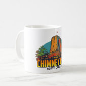 Chimney Rock North Carolina Souvenir コーヒーマグカップ (正面左)