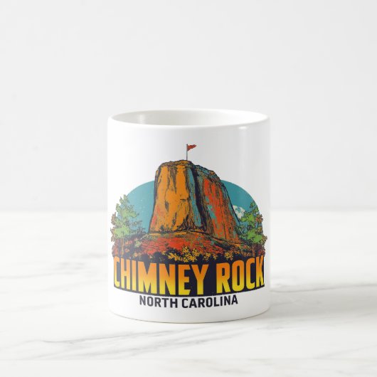 Chimney Rock North Carolina Souvenir コーヒーマグカップ (中央)