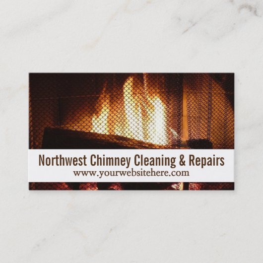 Chimney Sweepのクモダンリーニングと修理 名刺 (正面)