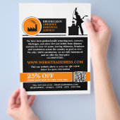 Chimney SweepロゴデザインChimney Sweeping Service チラシ (手)