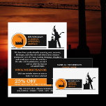 Chimney SweepロゴデザインChimney Sweeping Service チラシ<br><div class="desc">Chimney Sweep Logoデザイン、Chimney Sweeping Service広告のFlyer by The Business Card Store.</div>
