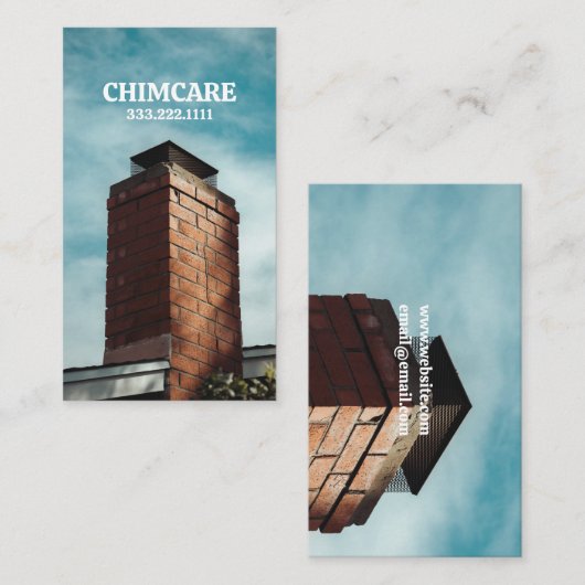 Chimney Sweep and Repair  名刺 (正面/裏面)