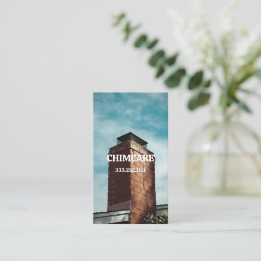 Chimney Sweep and Repair  名刺 (スタンド正面)
