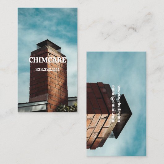 Chimney Sweep and Repair  名刺 (正面/裏面)