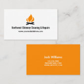 Chimney Sweep Cleaning & Repairs 名刺 (正面/裏面)