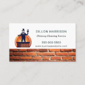 Chimney Sweep Cleaning Service Professional 名刺 (正面)