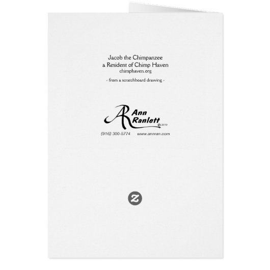 Chimpカード – "Jacob" (裏面)