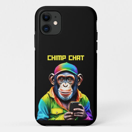 Chimpチャット – チンパンジーと電話 –  Case-Mate iPhoneケース (裏面)