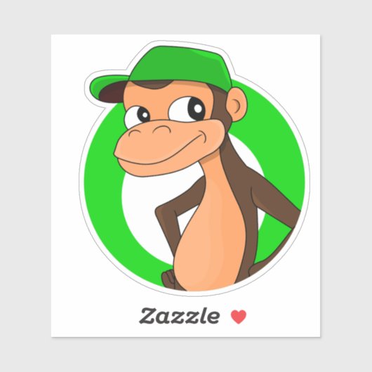 Chimpマンガカスタムーのカットビニールステッカー シール (シート)