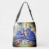 Chimp & Gorilla Cooperation 01 クロスボディバッグ (裏面)