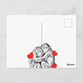 Chimpanzeeカップル – 必要なものすべて ポストカード (裏面)