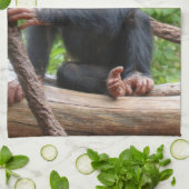 Chimpanzee 001 キッチンタオル (折り畳み)