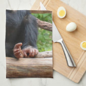 Chimpanzee 001 キッチンタオル (四つ折り)