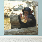 Chimpanzee_2015_0101 キャンバスプリント (インサイチュ (ウッドフロア))