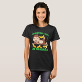 Chimpanzee Chimping Out On Bananas Tシャツ (正面フル)