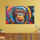 CHIMPANZEE IN SPACE-19 キャンバスプリント (インサイチュ (リビング))