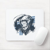 Chimpanzee Pensive Monkey マウスパッド (マウス)