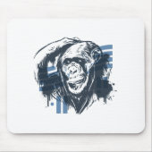 Chimpanzee Pensive Monkey マウスパッド (正面)