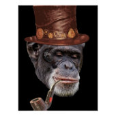 Chimpanzee steampunk style ポスター (正面)