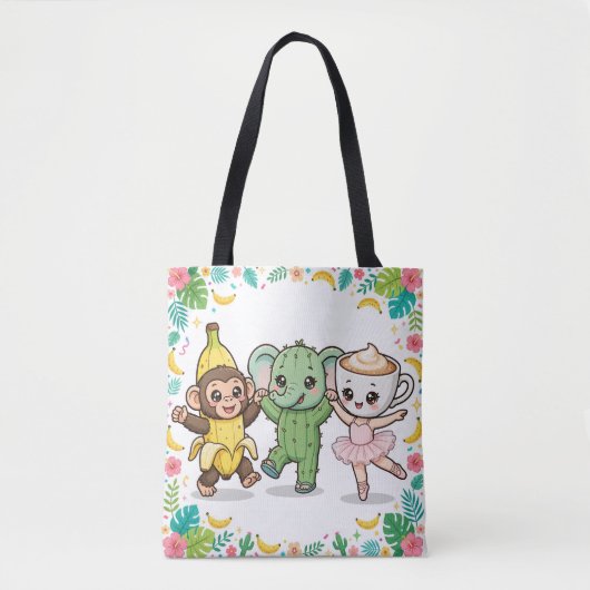 Chimpanzini Bananini Jungle Party Tote トートバッグ (正面)