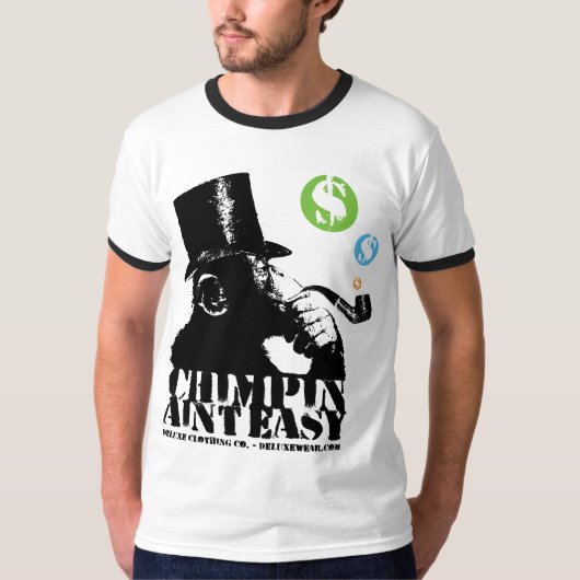 Chimpin Aintの簡単 Tシャツ (正面)