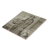 「ChinからのヨハンアダムSchallフォンBell (1591-1666年) タイル (側面)