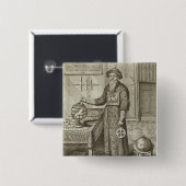 「ChinからのヨハンアダムSchallフォンBell (1591-1666年) 缶バッジ (正面&裏面)