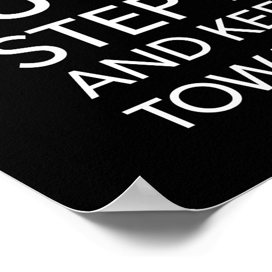 Chin Up Beautiful – 成功やる気を起こさせる ポスター (角)