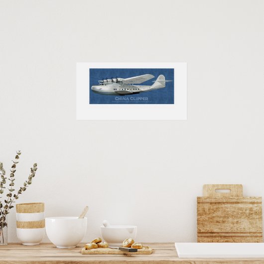 China Clipper Martin M-130 ポスター (キッチン)