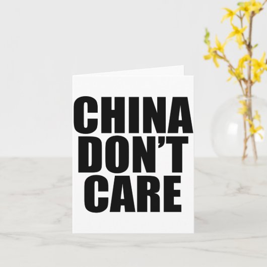 China Dont Care  カード (黄色い花)