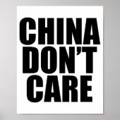 China Dont Care  ポスター (正面)
