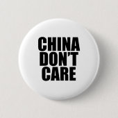China Dont Care  缶バッジ (正面)