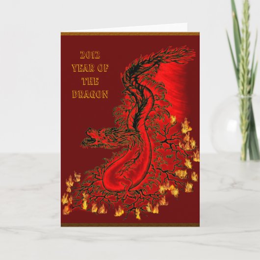 China-Drache - 2012 -Year Of The Dragon シーズンカード (正面)