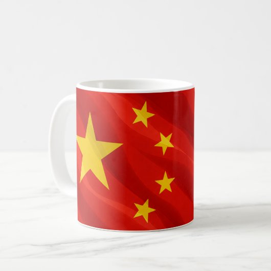 China Flag Mug コーヒーマグカップ (正面左)
