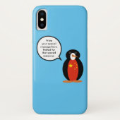 China Flag Wildlife Penguin Personalized Gift Case-Mate iPhoneケース (裏面)