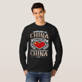 China Heart Flag Someone in China Loves Me Tシャツ (正面フル)