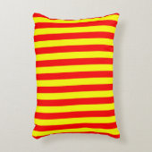 china kyrgyzstan spain flag stripes red yellow pat アクセントクッション (正面(垂直))