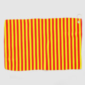 china kyrgyzstan spain flag stripes red yellow pat ゴルフタオル (横)