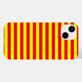 china kyrgyzstan spain flag stripes red yellow pat Case-Mate iPhoneケース (裏面 (横))