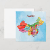 China Map 招待状 (正面/裏面)